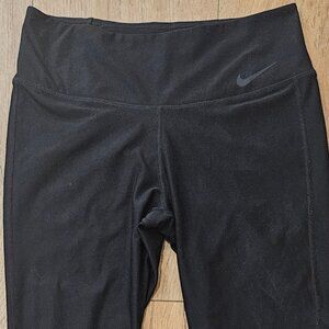 Womens Ladies Nike Dri Fit Workout Leggings Black Training Athletic Active Small